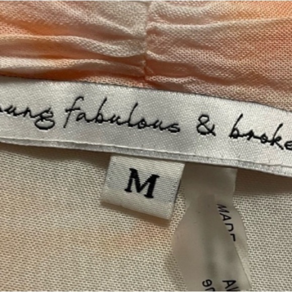 NWT Young Fabulous & Broke tie dye loose top. Size Medium. Great Condition - Picture 6 of 7